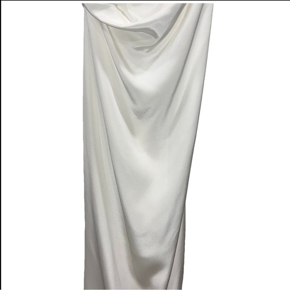 CHRISTOPHER ESBER dress silk strapless maxi gathered column wedding bride 6 NWT - Picture 6 of 13